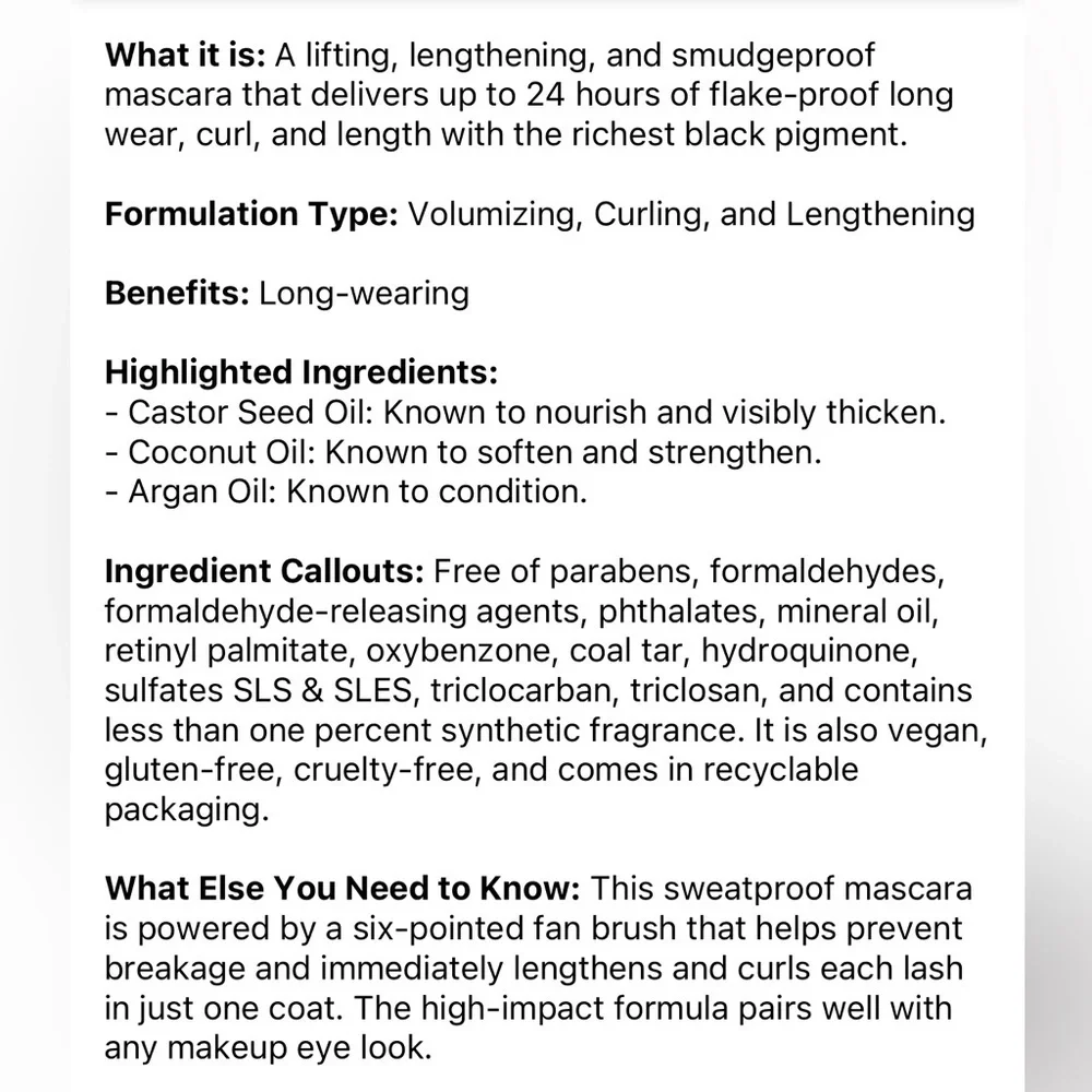 🌿 ONE/SIZE BY PATRICK STARRR Fantasize Ultimate Lifting & Lengthening Mascara